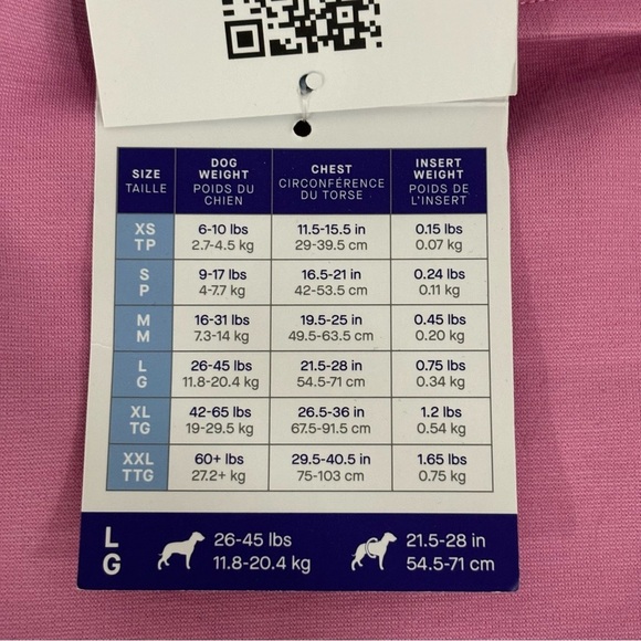 Canada Pooch Weighted Calming Vest in Large Pink - Picture 10 of 10